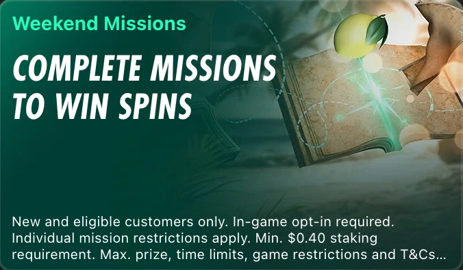 Bet365 vikend misije – dokončaj naloge in osvoji vrtljaje