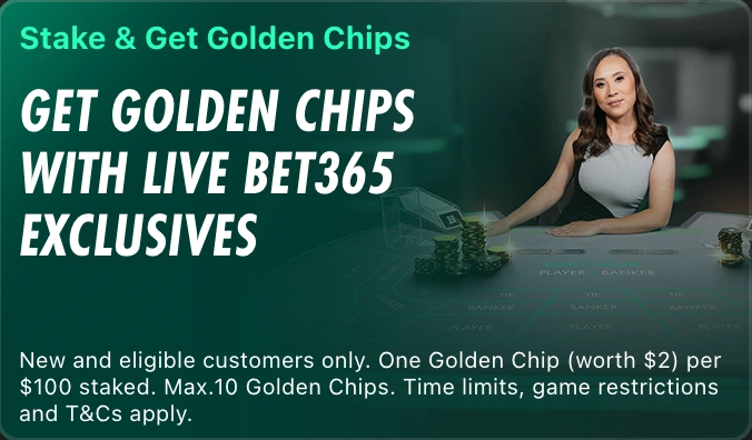 Bet365 zlati žetoni za ekskluzivne igre v živo